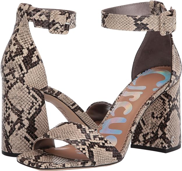 Circus NY Women's Elizabeth Two-Piece Sandals Color Black/White Snake Print Size 7M