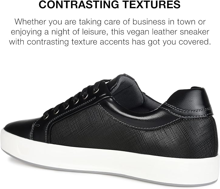 Vance Co. Men's Maxx Casual Sneaker Color Black Size 10M