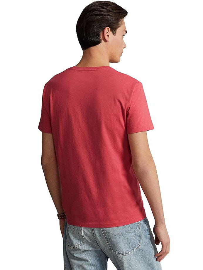 Polo Ralph Lauren Men's Classic-Fit Jersey Crew-Neck T-Shirt Color Red Sky Size XL