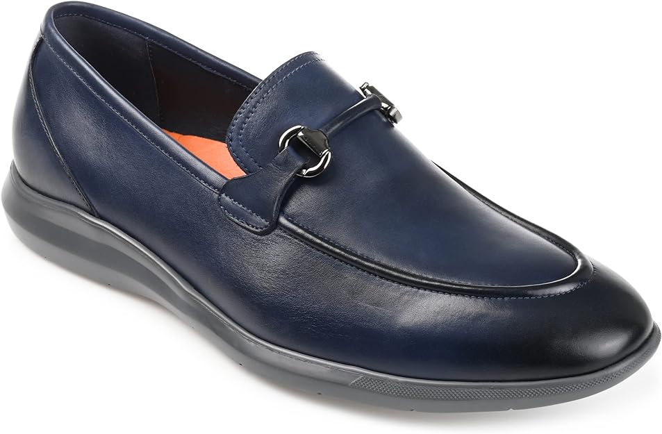 Thomas & Vine Mens Burns Bit Tru Comfort Loafer Color Navy Size 12M
