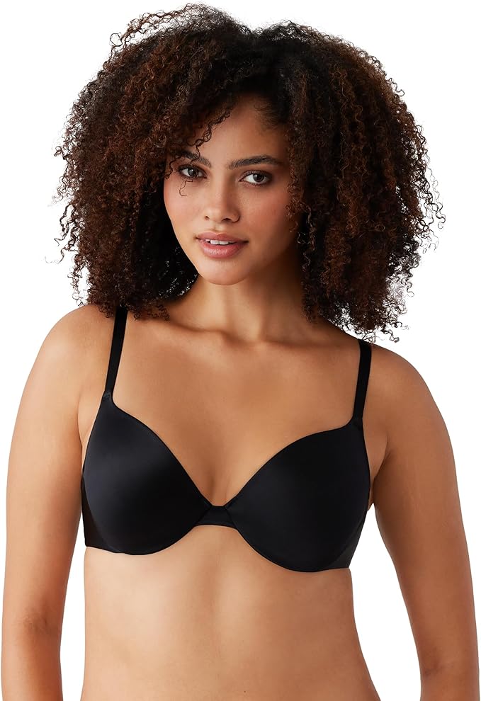 Wacoal Women's Inner Sheen Contour T-Shirt Bra Black Size 34DDD