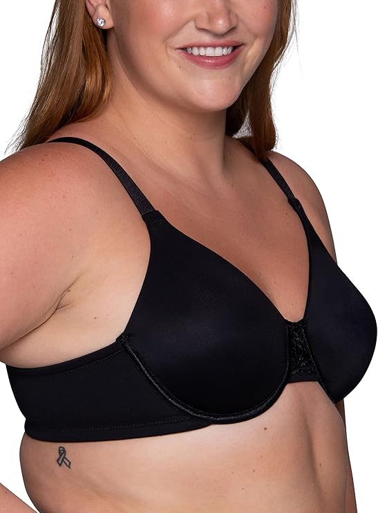 Vanity Fair Beauty Back Smoothing Minimizer Bra Black Size 40DD