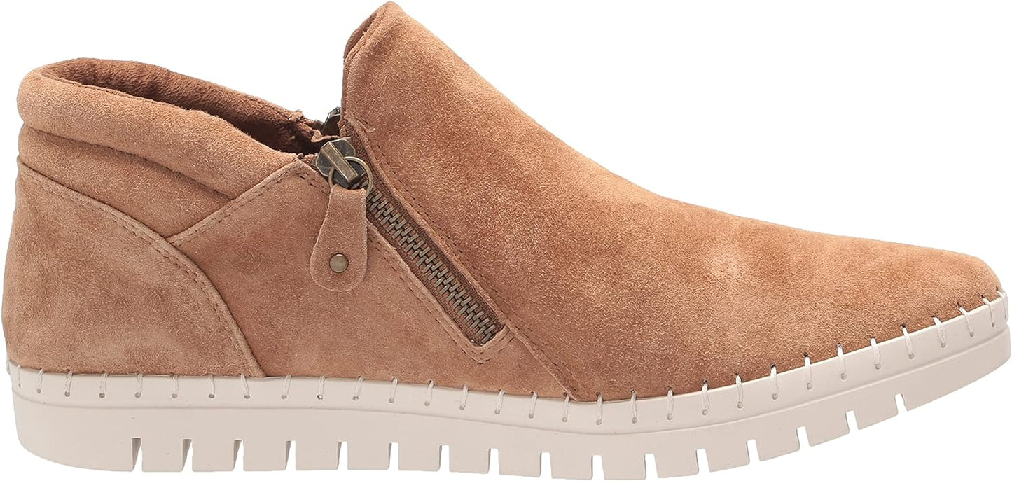 Bella Vita Women's Camberly Sport Booties Color Saddle Kid Suede Leather Size 8.5W