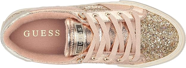 GUESS Women's Loven Fashion Sneakers Color Gold 710 Size 6M