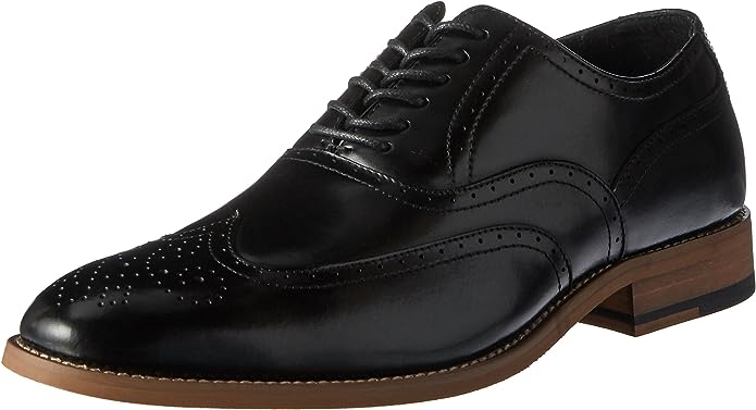 Stacy Adams Men's Dickinson Cap-Toe Lace-up Oxford Color Black Size 7M