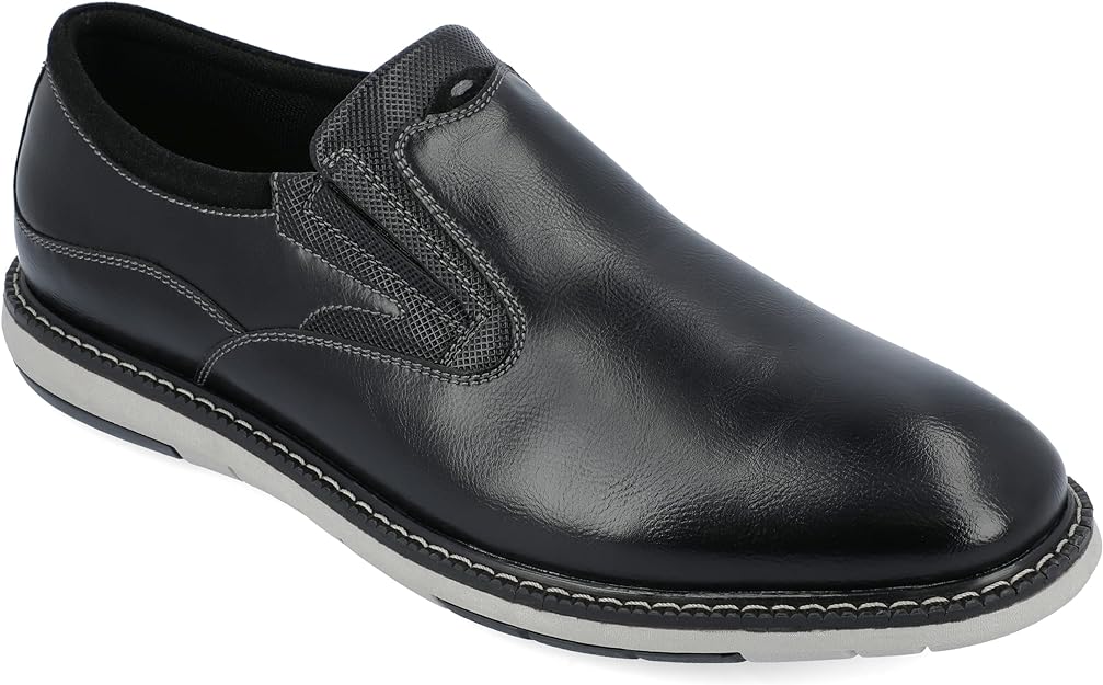 Vance Co. Men's Willis Tru Comfort Foam Round Toe Loafer Color Black Size 9.5M