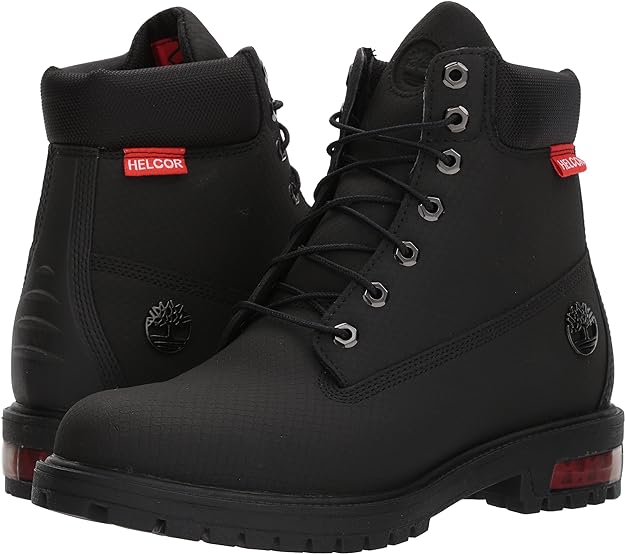 Timberland Men's 6-Inch Scuff-Proof Lace-Up Boot Color Black Size 11M