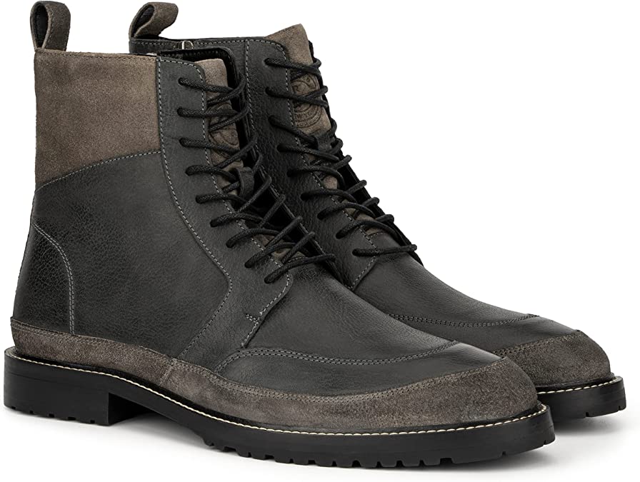 Reserved Footwear Men's Zero Fashion Motorcycle Casual Boots Color Black Size 9M