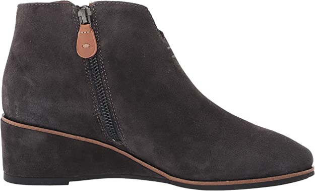 Gentle Souls by Kenneth Cole Women's Cole Ella Wedge Zip Color Charcoal Size 7M