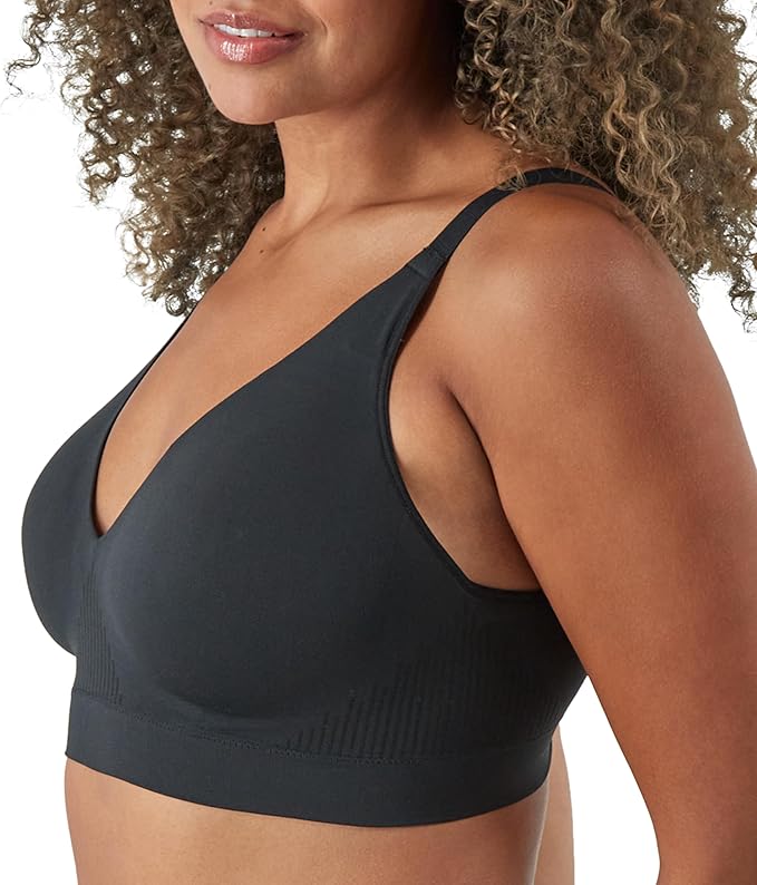 Bali Comfort Revolution Modern Seamless Wirefree Bra Black Size 2XL