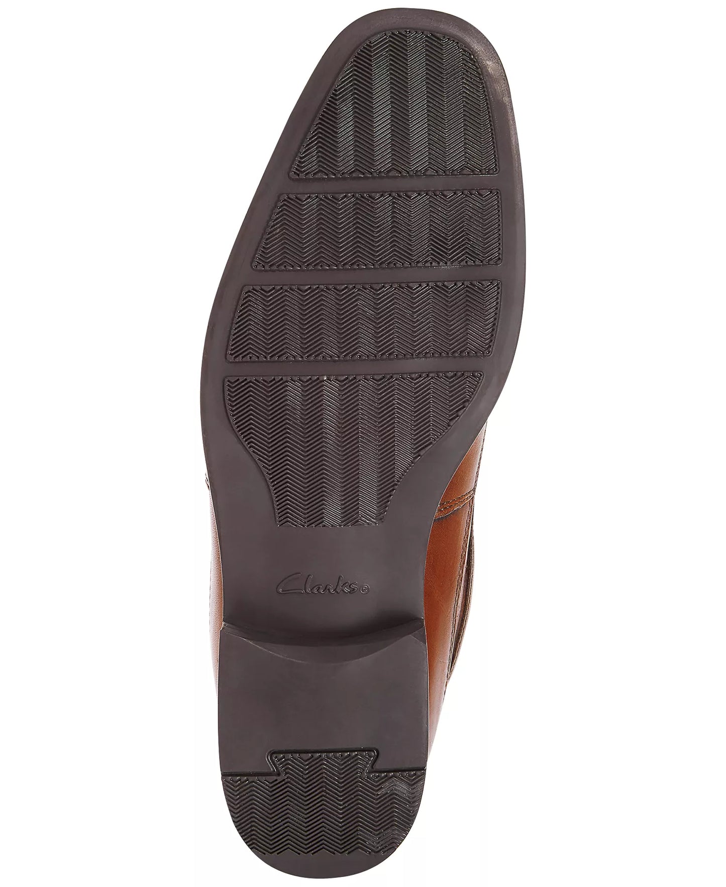 Clarks Men's Tilden Free Loafers Dark Tan Leather Size 12W