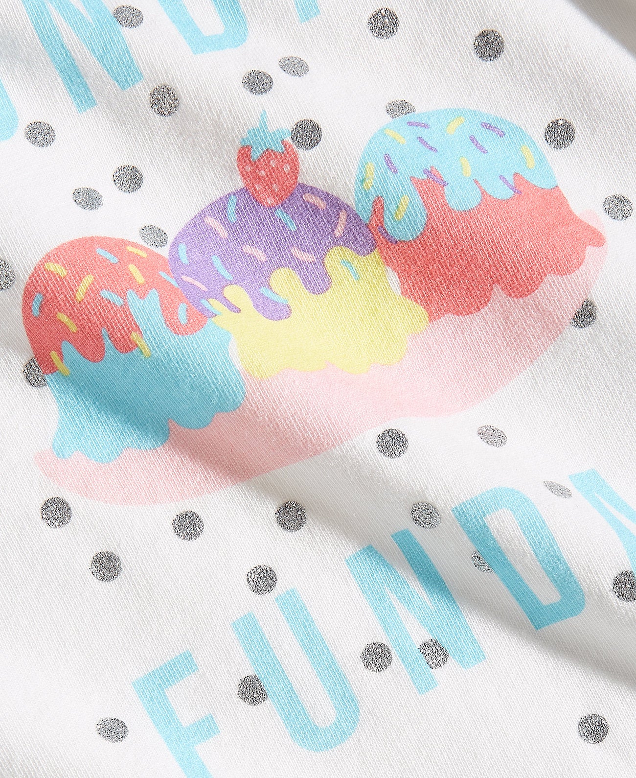 First Impressions Baby Girls Sundae Funday T-Shirt Color Angel White Size 24 months