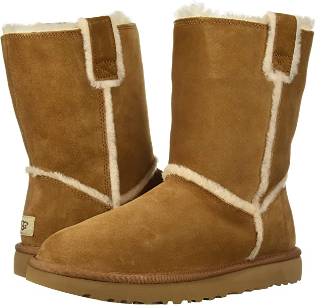 UGG Women's Classic Short Spill Seam Boot Color Brown Size 11M