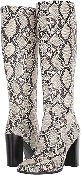 Kenneth Cole New York Women's Justin Riding Boots Color Black/Off White Size 8.5M
