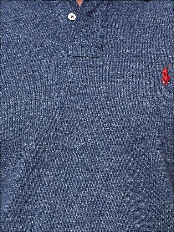 Polo Ralph Lauren Men's Custom Slim-Fit Mesh Polo Shirt Color Classic Royal Heather Size L