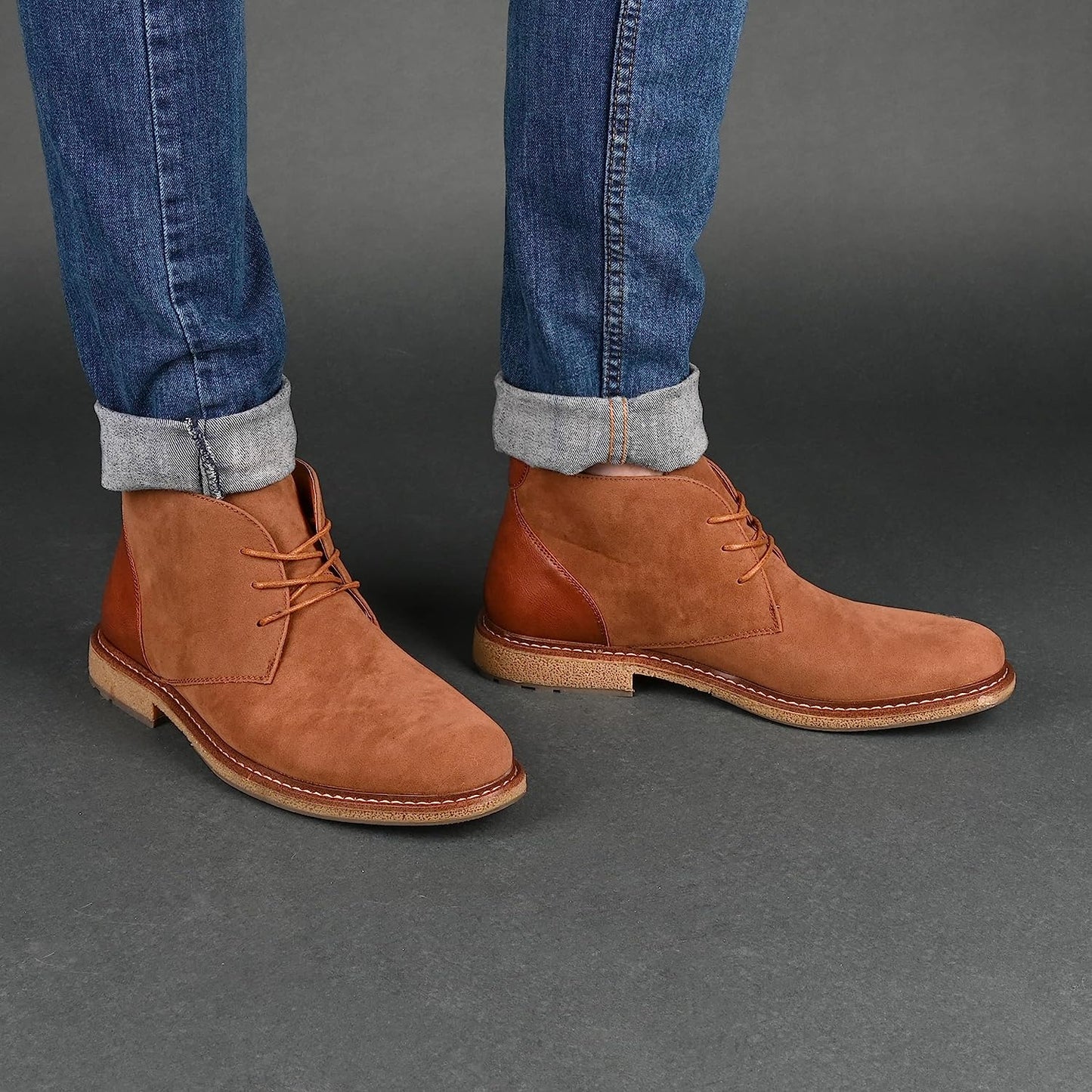 Vance Co. Men's Orson Chukka Boot Color Tan Size 10.5M
