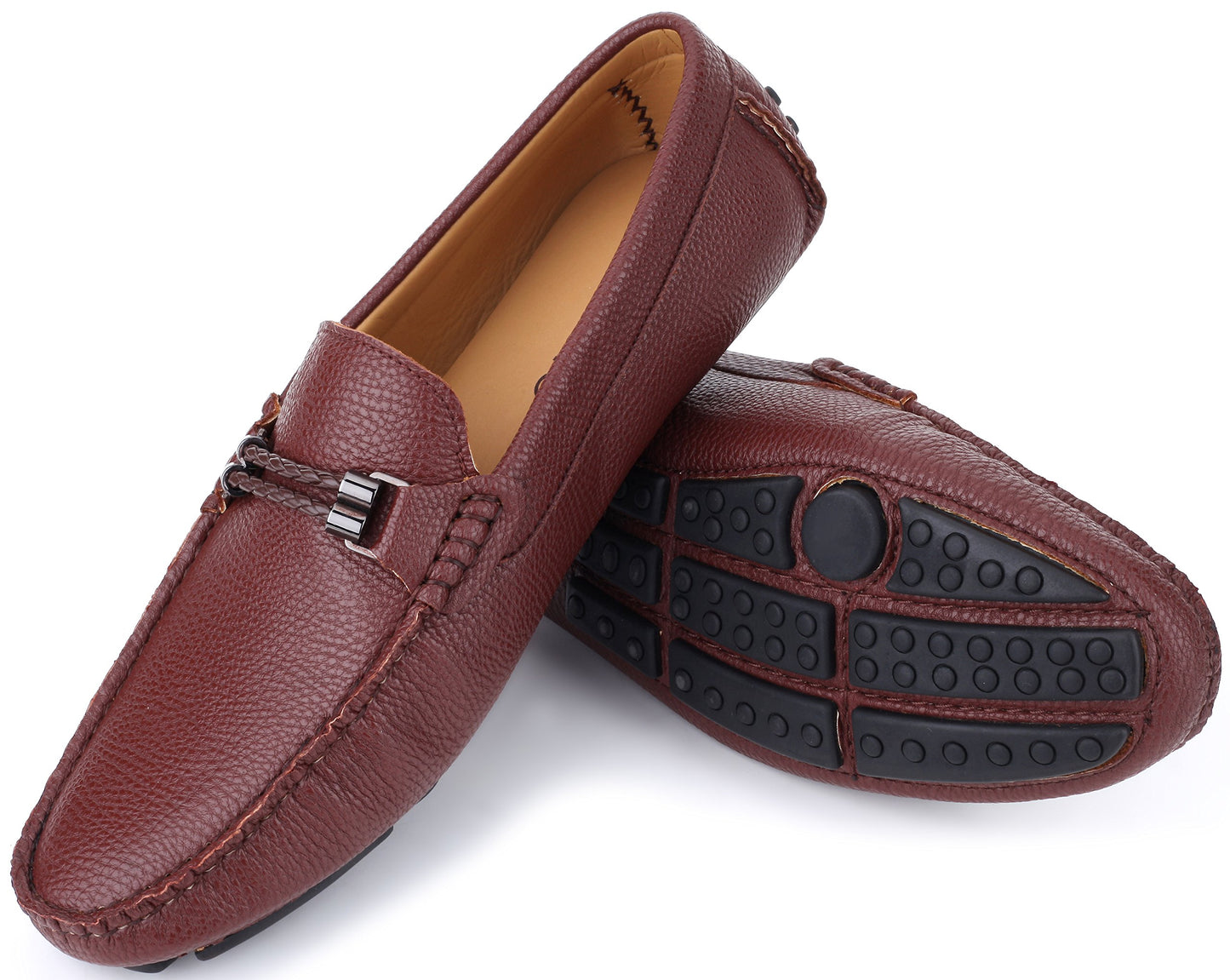 Mio Marino Men's Dress/Casual Loafers Color Brown Size 10.5