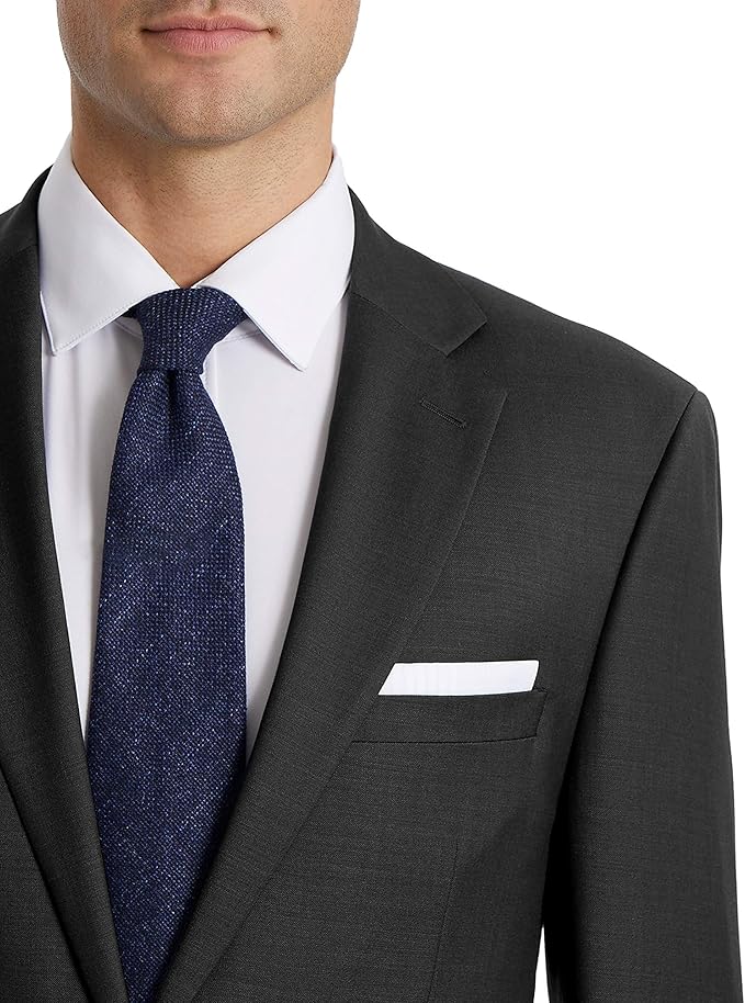 Calvin Klein Men's Wool Slim Fit Suit Separates Jacket Color Charcoal Size 44L