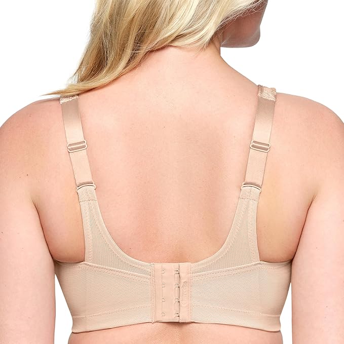 Glamorise Plus Size MagicLift Seamless Wirefree Bra Cafe Size 36F