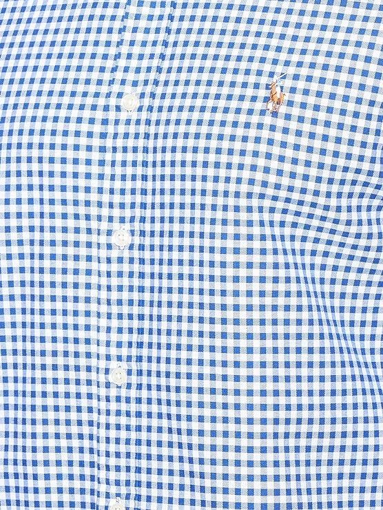 Polo Ralph Lauren Men's Gingham Oxford Shirt Blue/White Check Size M