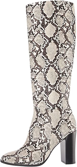 Kenneth Cole New York Women's Justin Riding Boots Color Black/Off White Size 8.5M