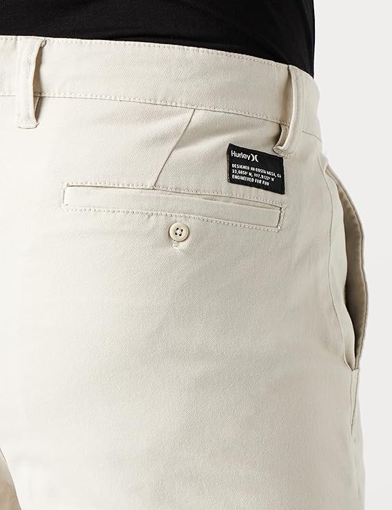 Hurley Men's Worker Icon Pants Color Light Bone Size 36