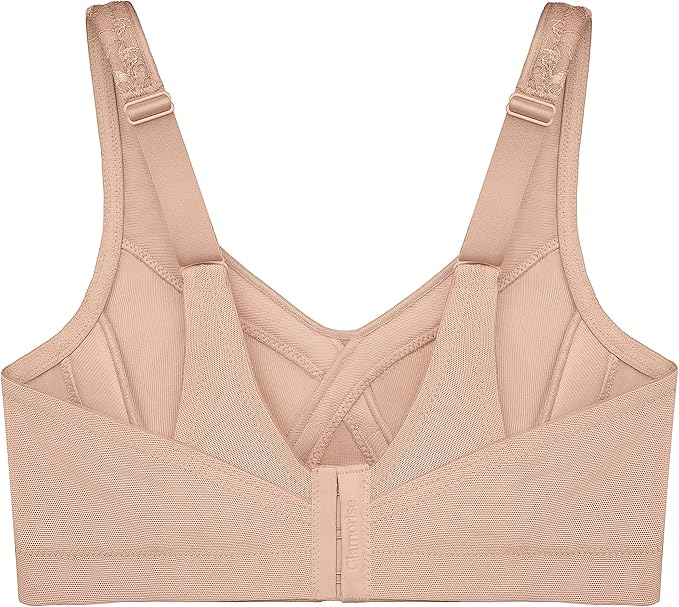 Glamorise Plus Size MagicLift Seamless Wirefree Bra Cafe Size 36F