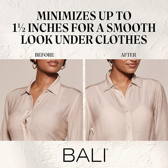 Bali Satin Tracings Minimizer Underwire Bra Black Size 36G