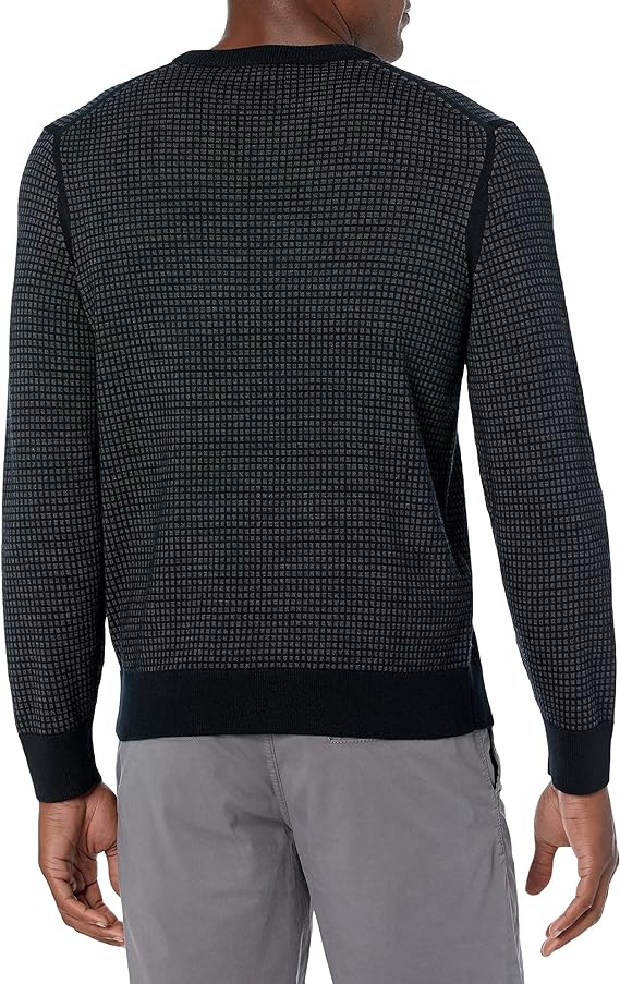 Theory Men's Maden Crew Cb Novo Merino Sweatshirt Color Black Size M