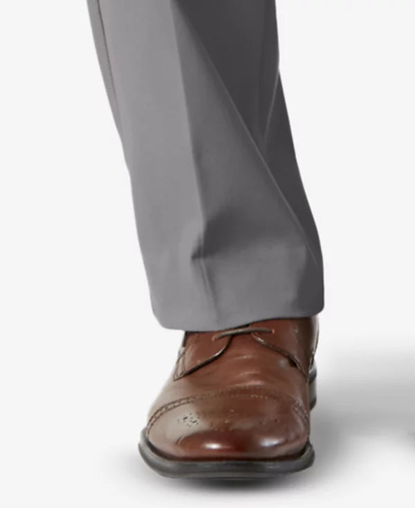 Dockers Men's Easy Classic Fit Khaki Stretch Pants Burma Grey W40xL32
