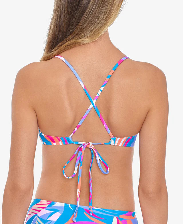 Salt + Cove Juniors Tropical Breeze Underwire Bikini Top Multicolor Size L