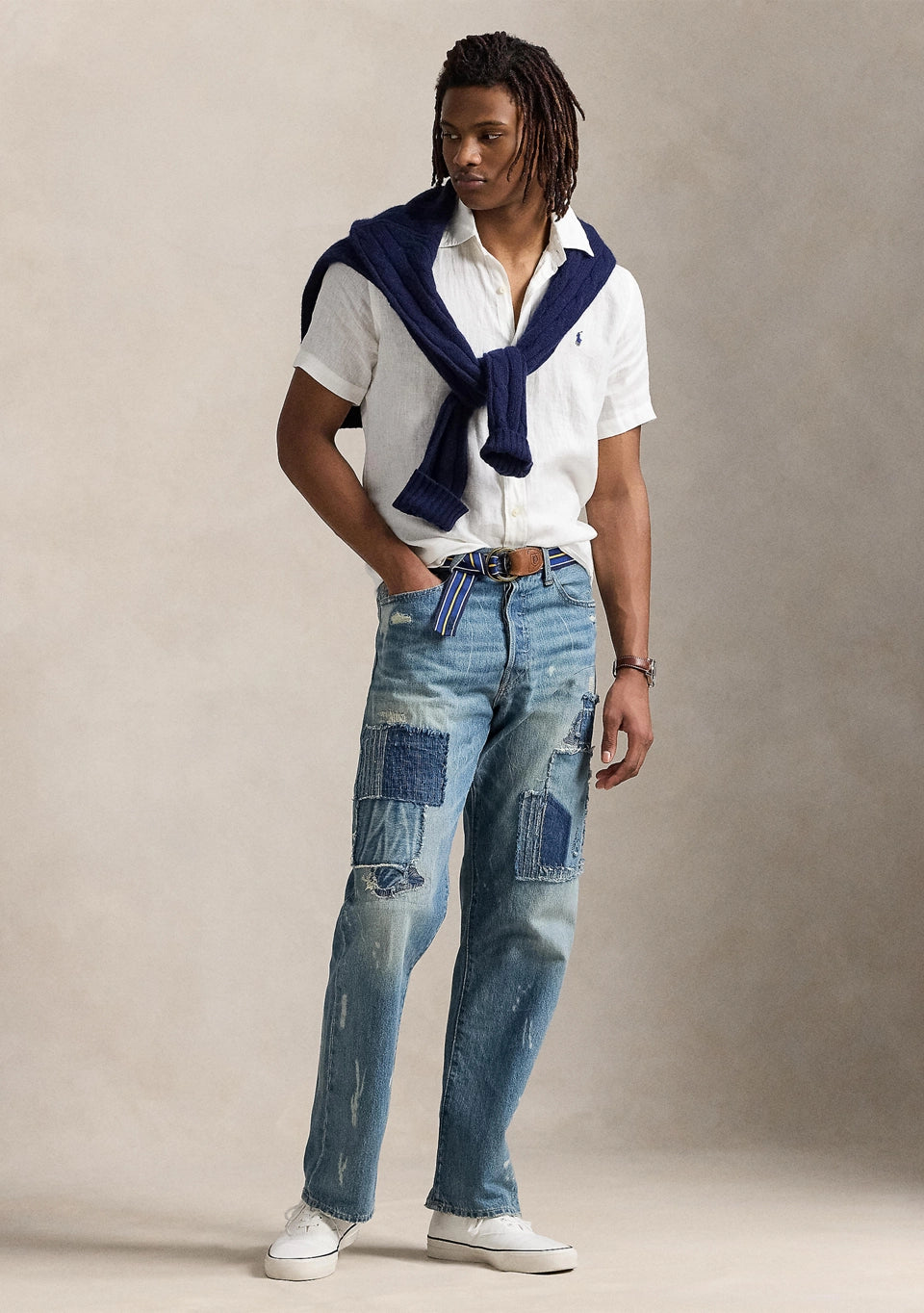 Polo Ralph Lauren Men's Short-Sleeve Linen Button Down Shirt White Size 2XL