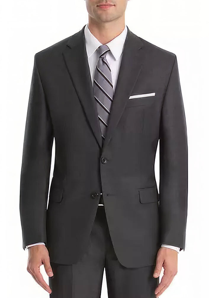 Lauren Ralph Lauren Men's UltraFlex Classic-Fit Wool Straight Suit Jacket  Color Grey Size 40L