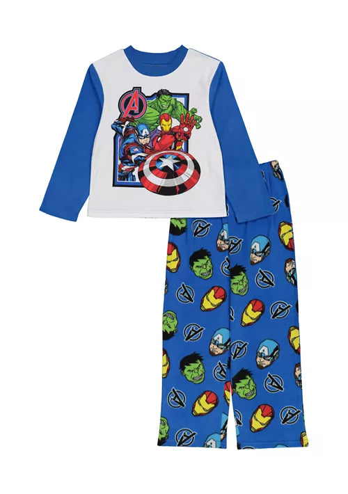 Marvel Boys Avengers Microfleece 2-Piece Pajama Set Color Assorted Size 4