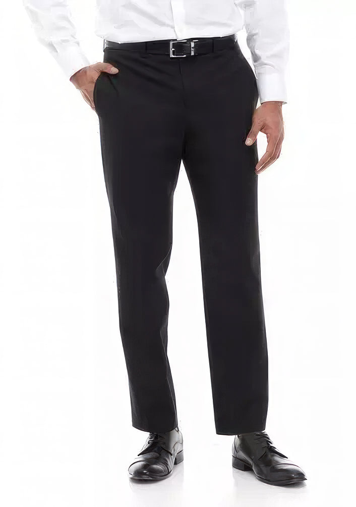 Lauren Ralph Lauren Men's Classic-Fit Solid Flat-Font Dress Pants Color Black Solid W38xL32