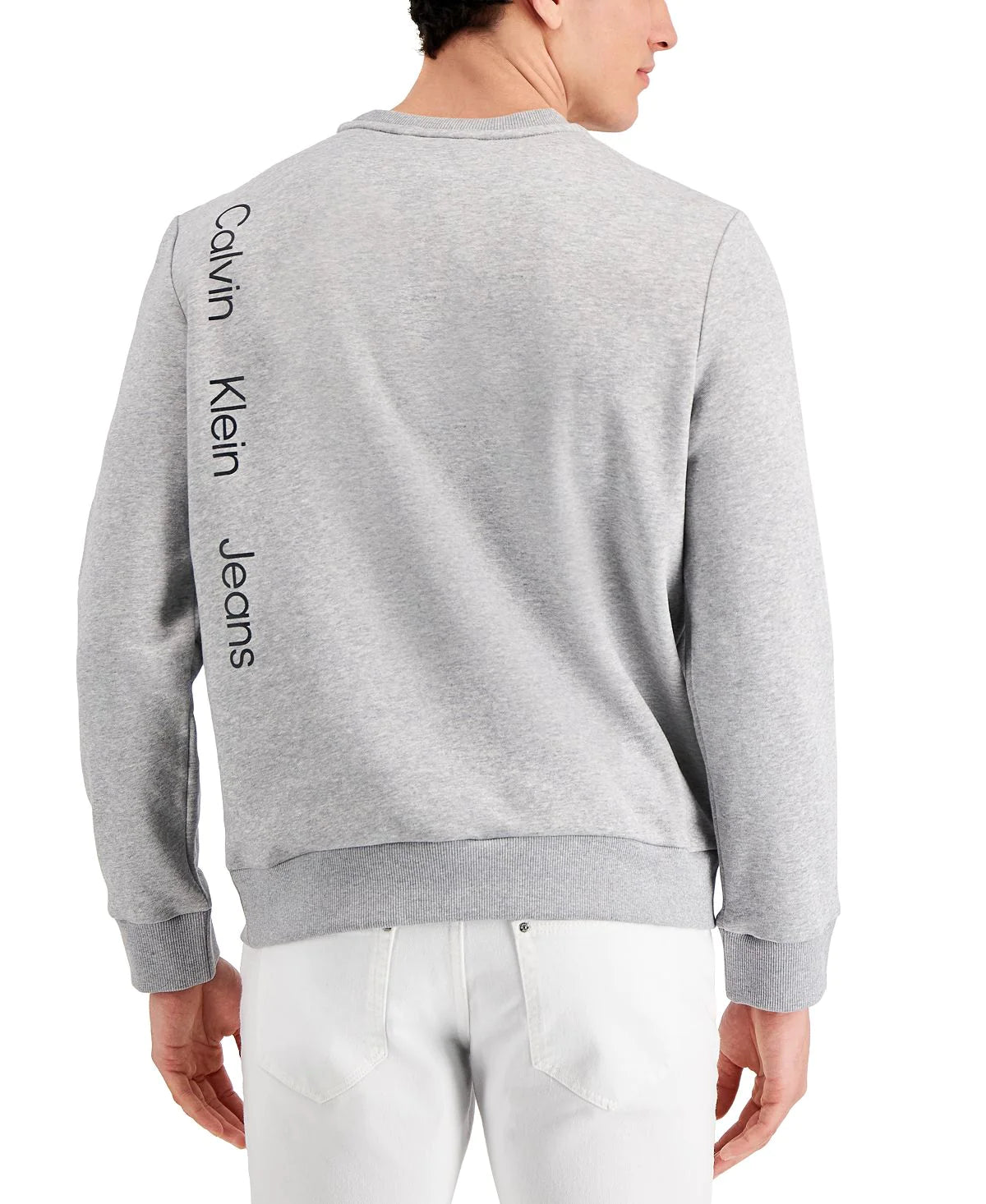 Calvin Klein Men's Earth Logo Heroic Sweatshirt Color Grey Heather Size L