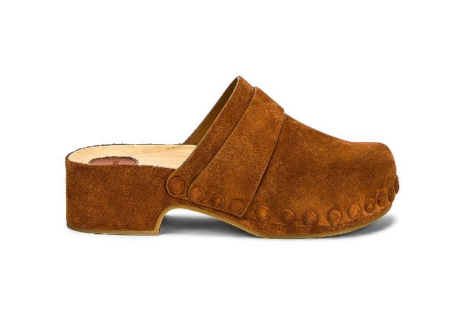 Cloé Joy OPEN BACK CLOGS Color Ochre Delight Size 38W/US 7.5W