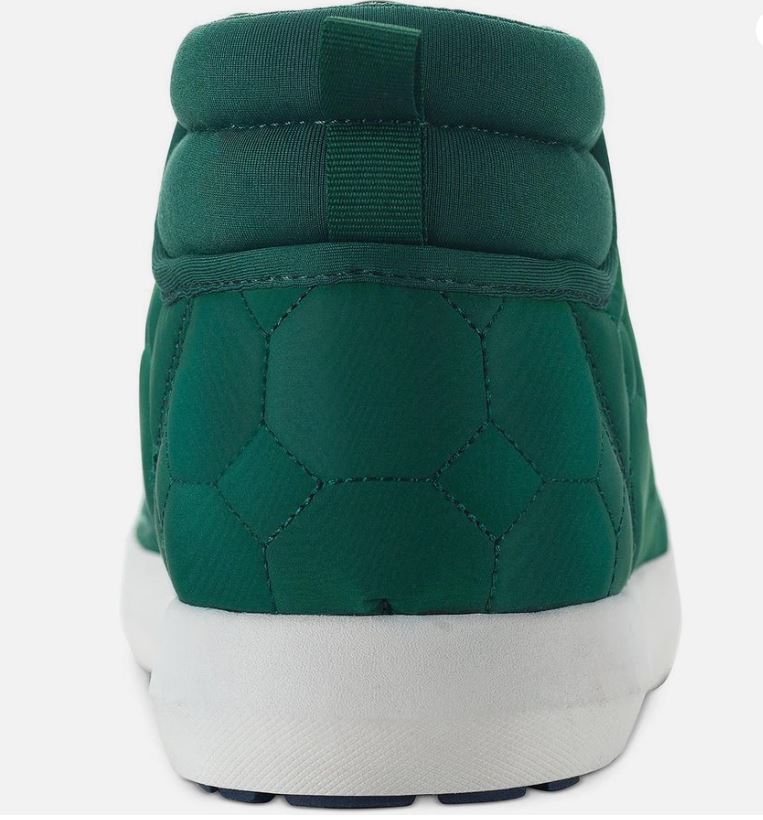 Sun + Stone Men's Fin Quilted Lace-Up Puffer Winter Ankle Boots Color Teal Size 10.5M