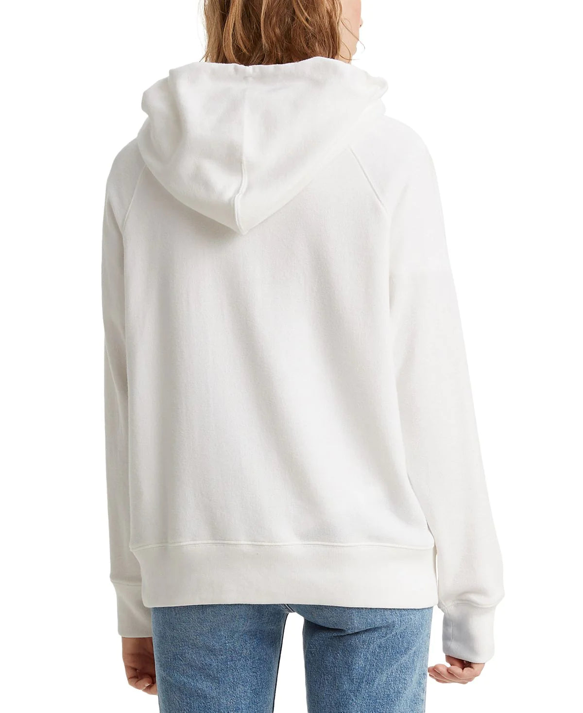 Levi's Women's Fleece Graphic Print Hoodie Color White Size XL