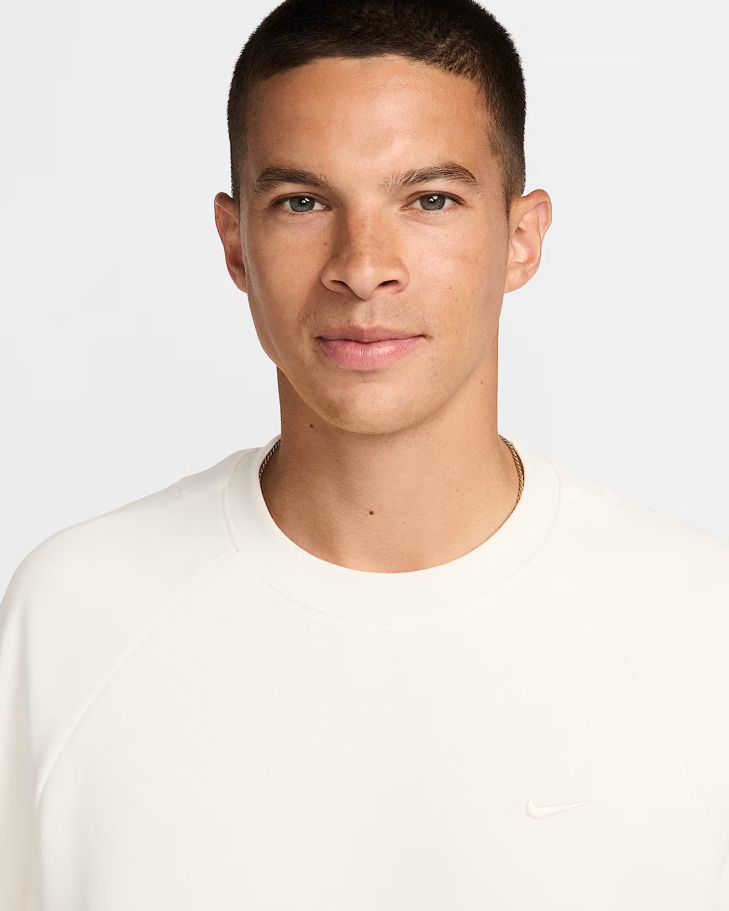 Nike Primary Men's Dri-FIT UV Versatile Crew Pale Ivory Size 2XL