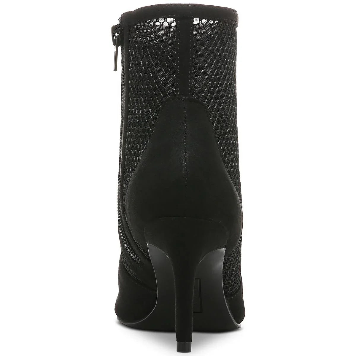 Alfani Women's Jamari Mesh Inset Side Zip Booties Color Black Micro Size 6.5M