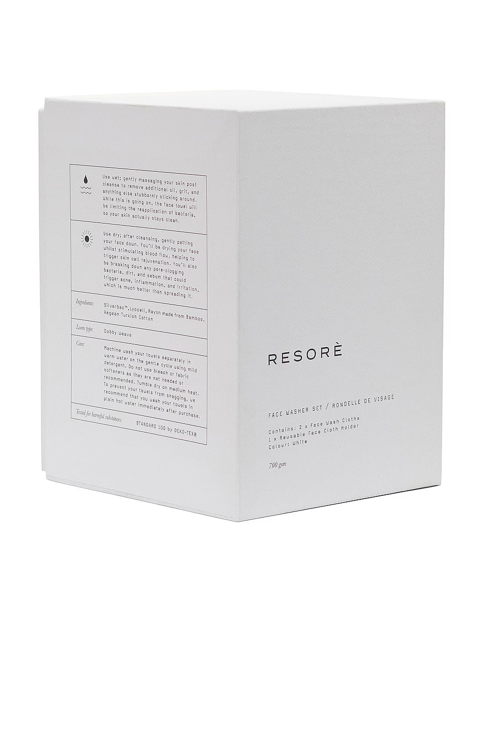 resore Set of 2 Wash Cloths With Wash Cloth Holder