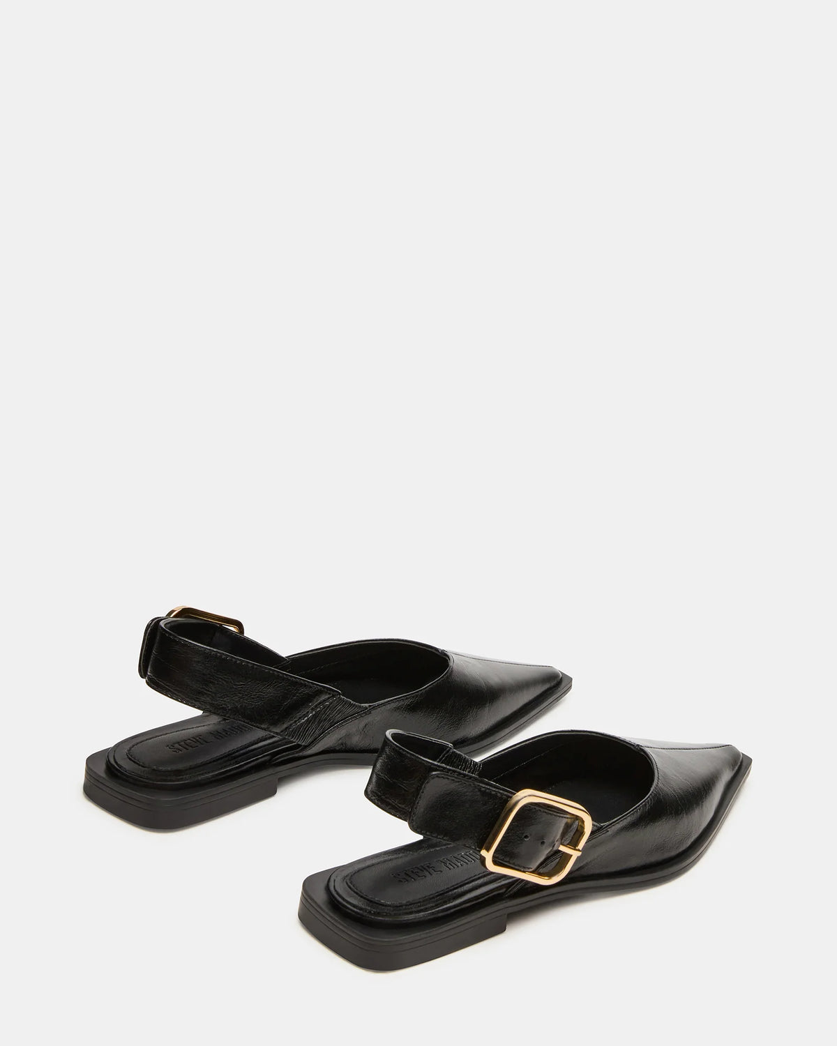 Steve Madden Women's Shay Ballet Flats Black Leather Size 8.5