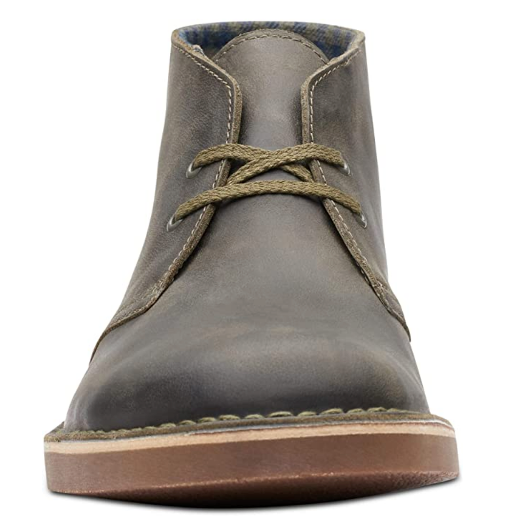 Clarks Men's Bushacre 2 Chukka Boot Color Olive Leather Size 11.5M