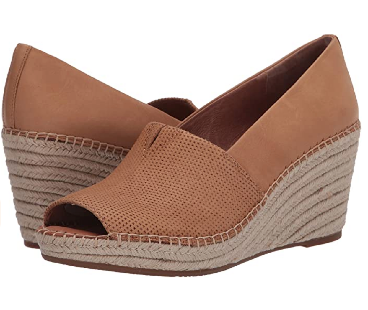 Gentle Souls by Kenneth Cole Women's Charli A-Line 2 Espadrille Wedge Sandals Color Tan Size 9M