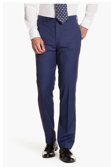 Calvin Klein Men's Wool Suit Separates Pants Color Bright Blue W30xL30