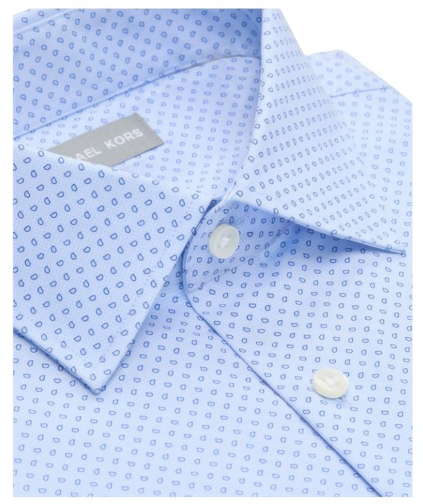 Michael Kors Men's Regular Fit Comfort Stretch Dress Shirt Tropical Breeze Size L 16 32/33