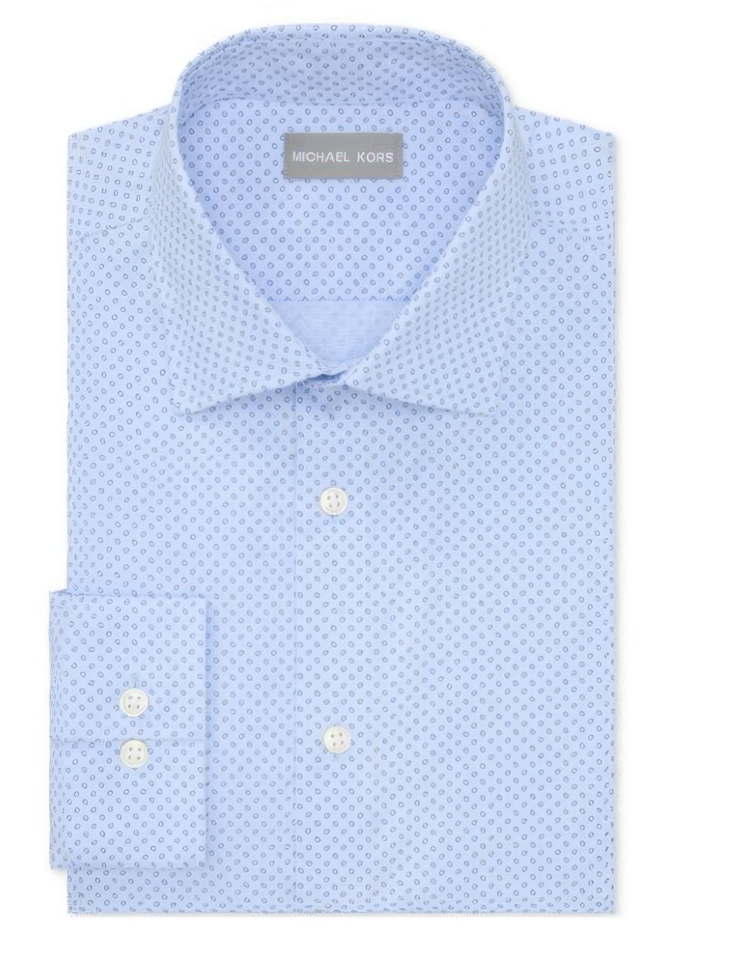 Michael Kors Men's Regular Fit Comfort Stretch Dress Shirt Tropical Breeze Size L 16 32/33