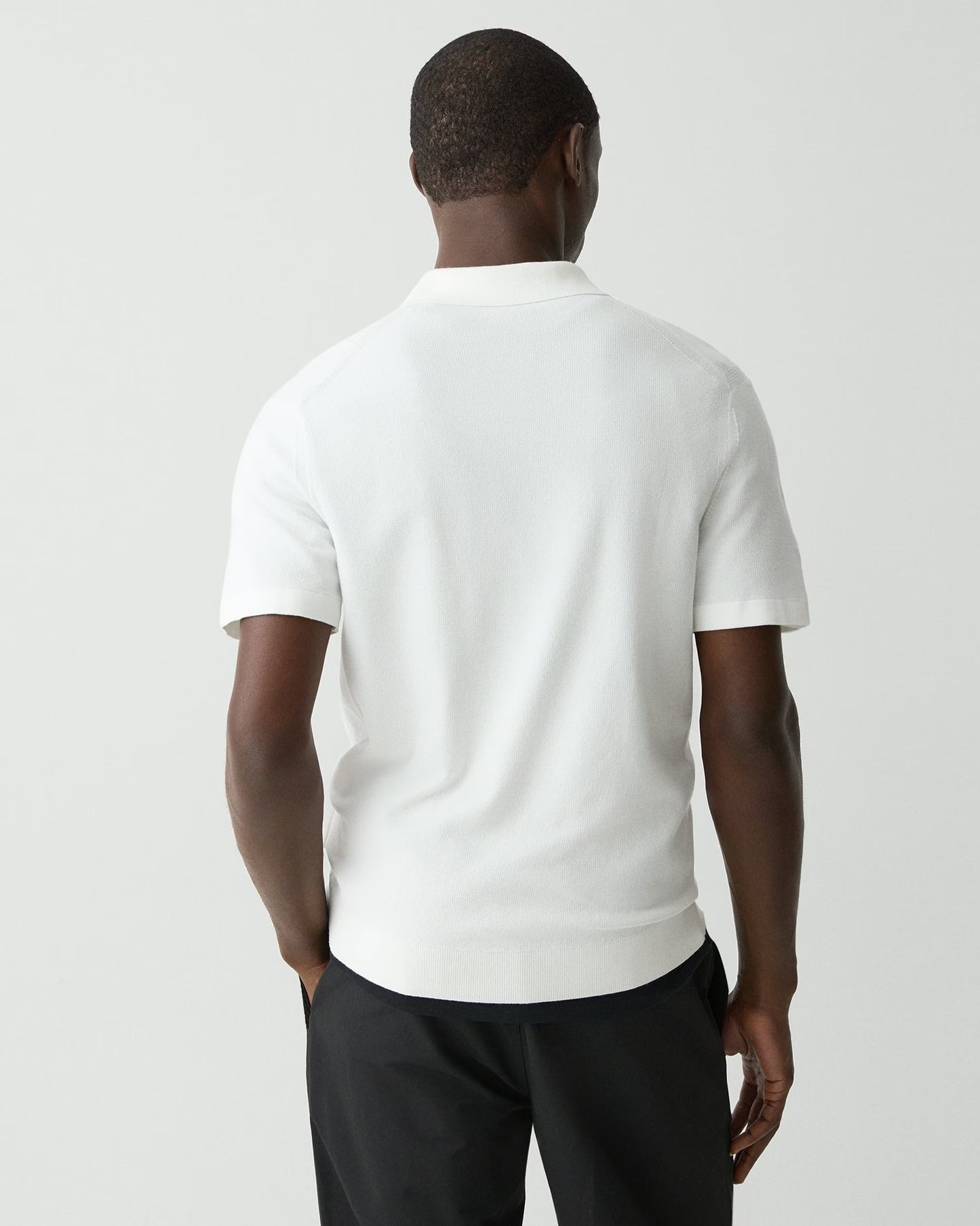 Theory Men's Goris Polo Shirt Light Bilen Size M
