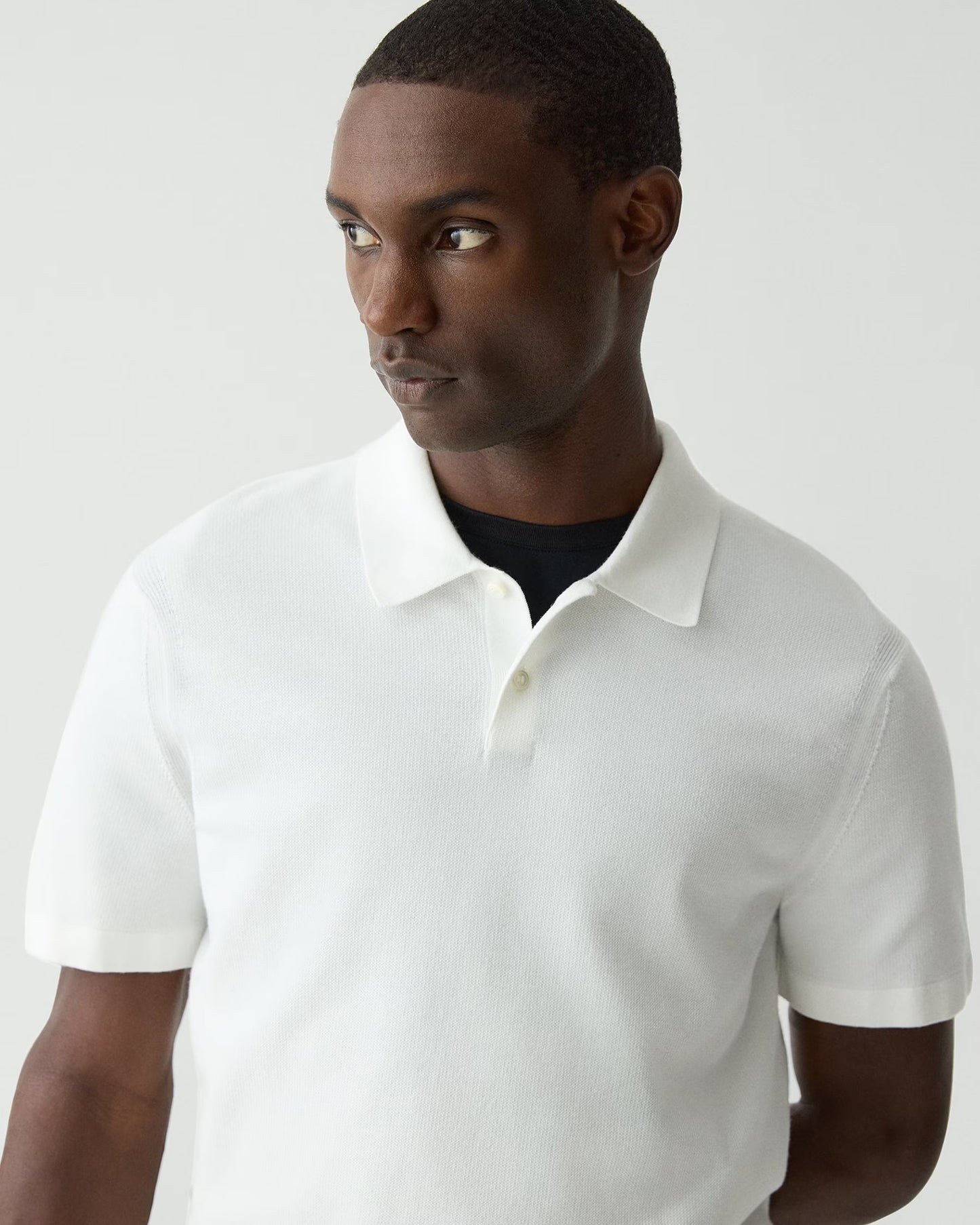 Theory Men's Goris Polo Shirt Light Bilen Size M